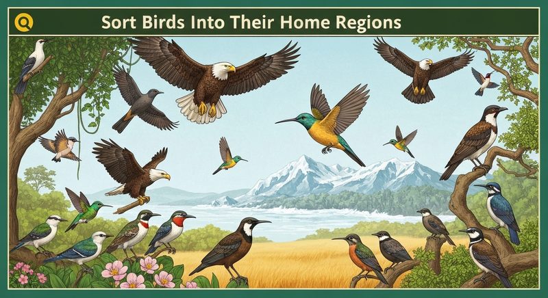 Sort Birds Into Their Home Regions