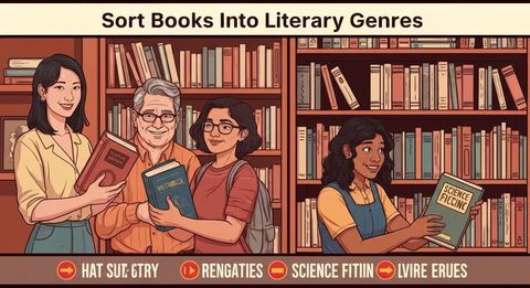 Sort Books Into Literary Genres