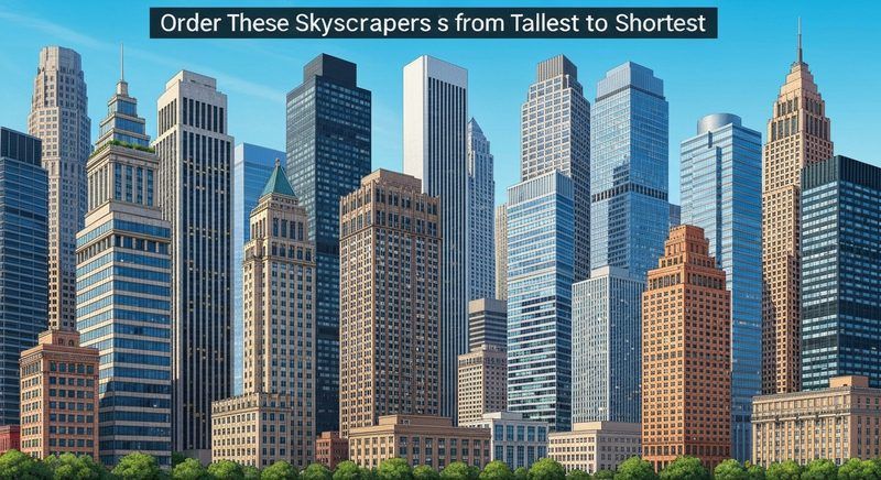 Order These Skyscrapers from Tallest to Shortest