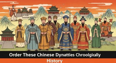 Order These Chinese Dynasties Chronologically