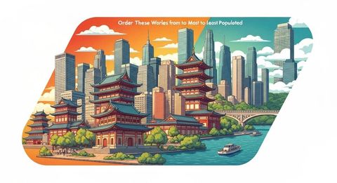 Order These World Cities from Most to Least Populated