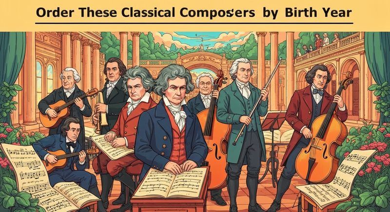 Order These Classical Composers by Birth Year