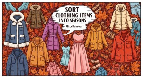 Sort Clothing Items Into Seasons