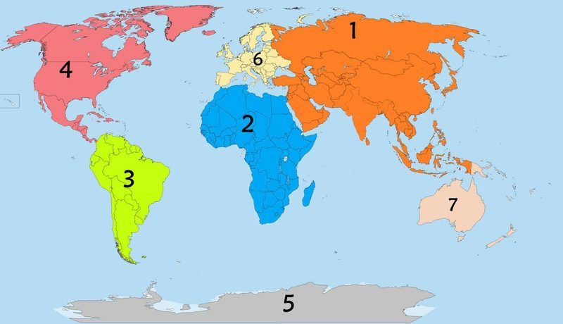 Continents And Oceans Quiz