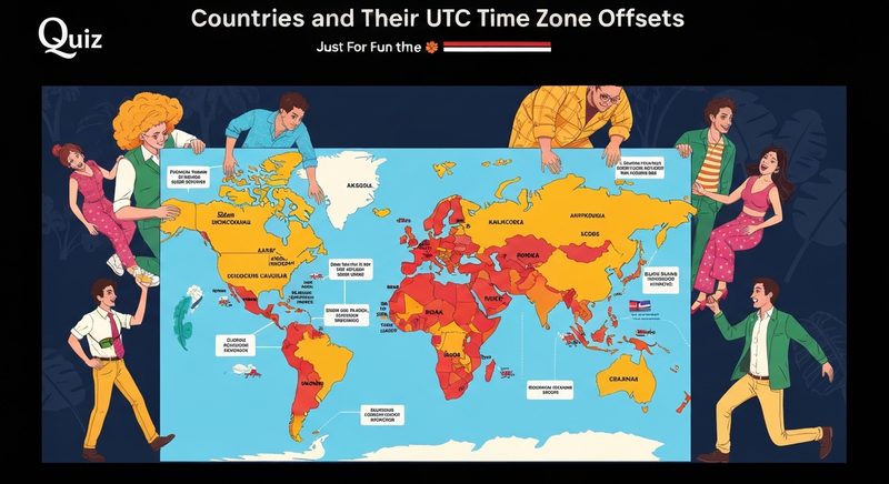 Countries and Their UTC Time Zone Offsets