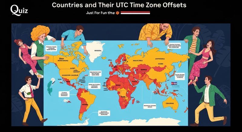 Countries and Their UTC Time Zone Offsets