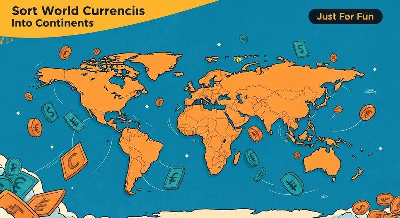 Sort World Currencies Into Continents