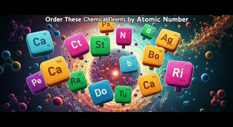 Order These Chemical Elements by Atomic Number