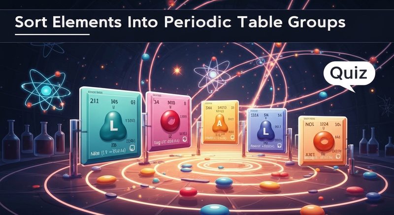 Sort Elements Into Periodic Table Groups