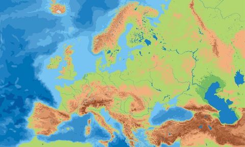 Europe Physical Map Quiz