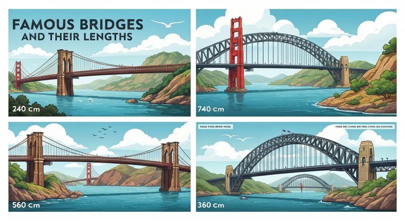 Famous Bridges and Their Lengths