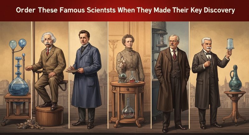 Order These Famous Scientists by When They Made Their Key Discovery