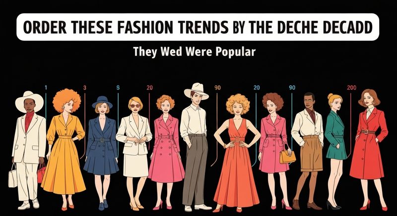 Order These Fashion Trends by the Decade They Were Popular