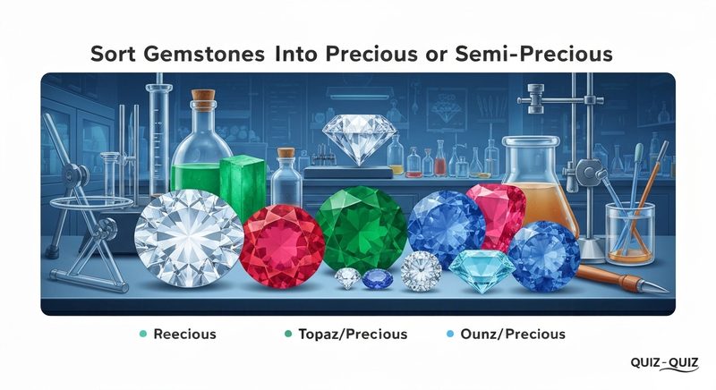 Sort Gemstones Into Precious or Semi-Precious