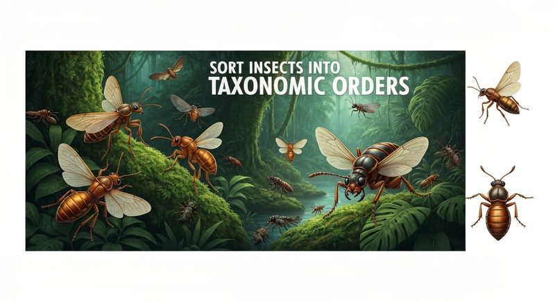 Sort Insects Into Taxonomic Orders