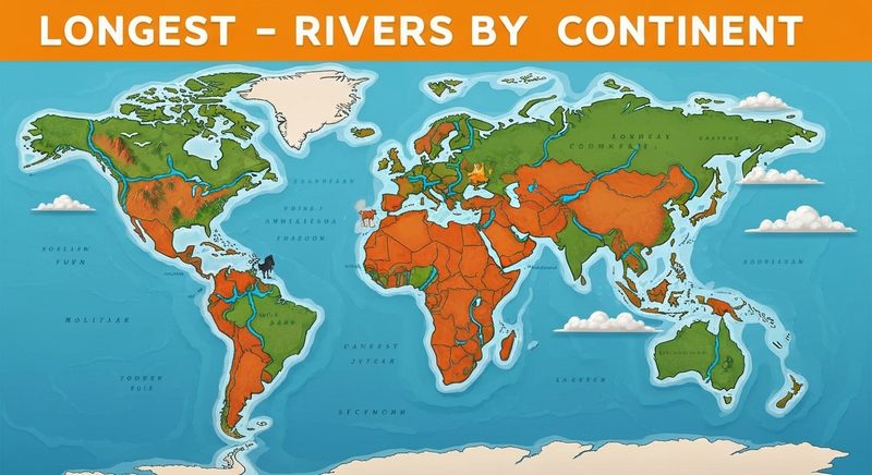 Longest Rivers by Continent