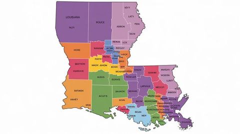 Louisiana Parish Map Quiz
