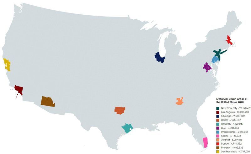 Major Cities In The Us Quiz