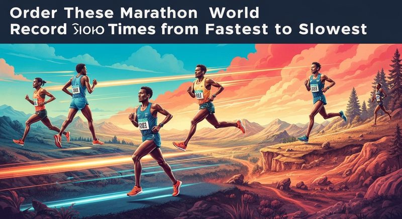 Order These Marathon World Record Times from Fastest to Slowest