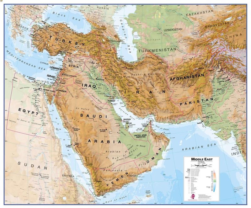 Middle East Physical Map Quiz