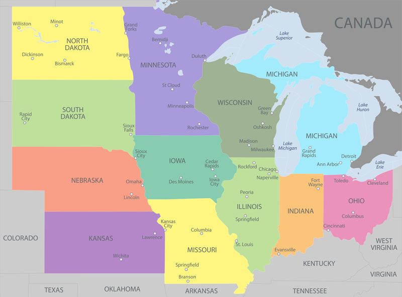 Midwest States And Capitals Quiz