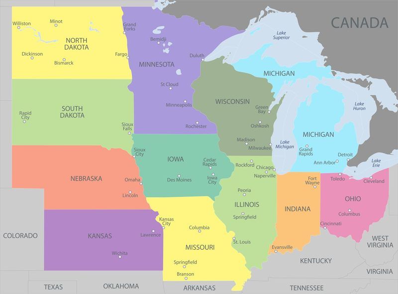 Midwest States And Capitals Quiz