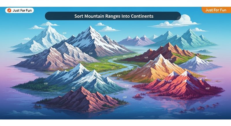 Sort Mountain Ranges Into Continents