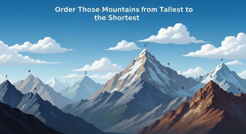 Order These Mountains from Tallest to Shortest
