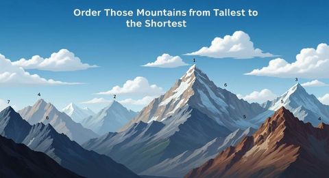 Order These Mountains from Tallest to Shortest
