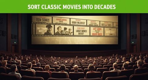Sort Classic Movies Into Decades
