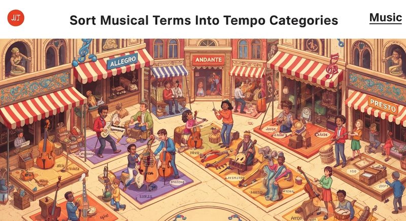 Sort Musical Terms Into Tempo Categories