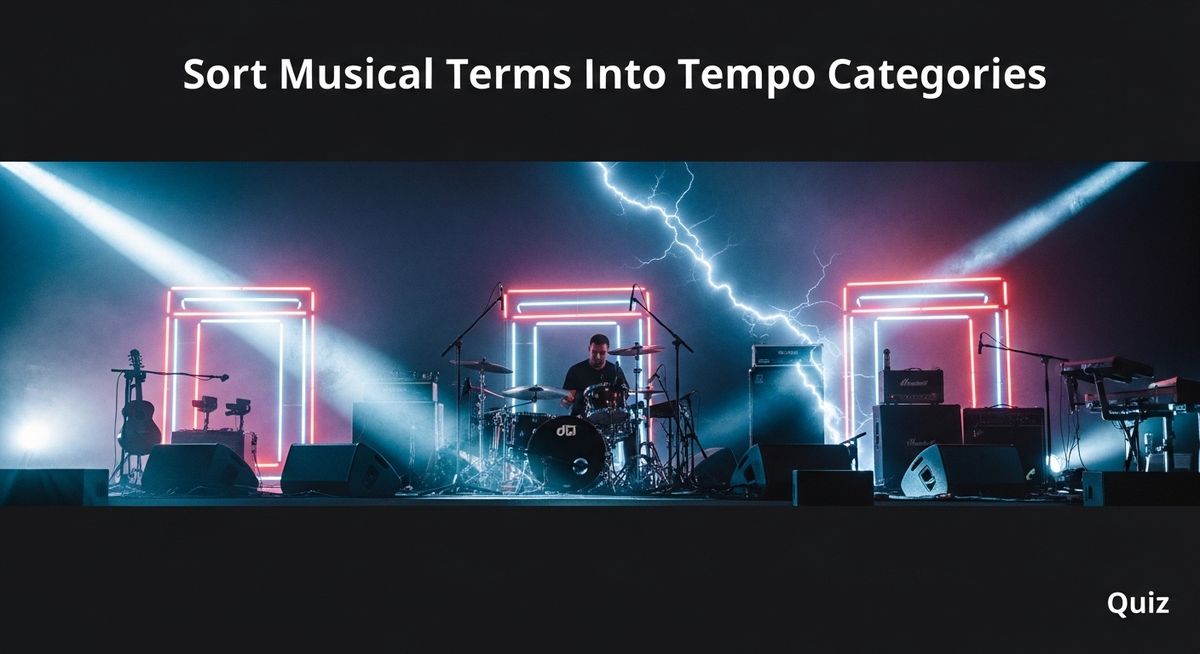 Sort Musical Terms Into Tempo Categories