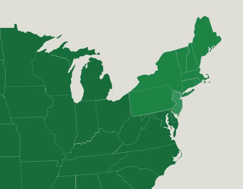 Northeast Region Map Quiz