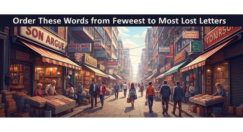 Order These Words from Fewest to Most Letters
