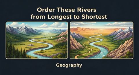 Order These Rivers from Longest to Shortest