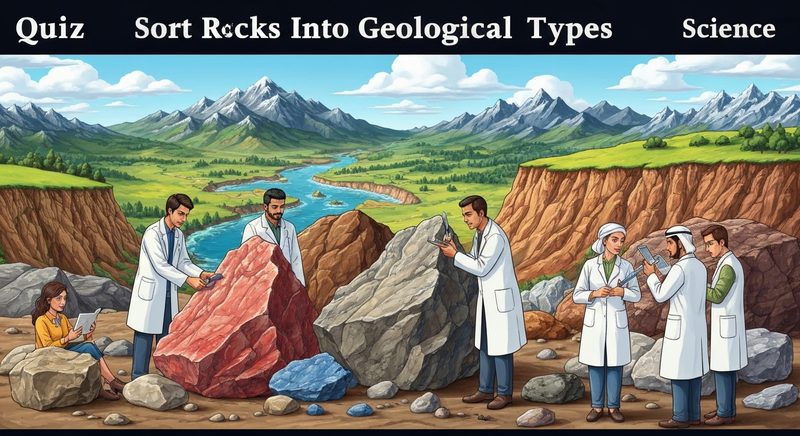 Sort Rocks Into Geological Types