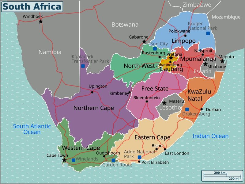 South Africa Map Quiz