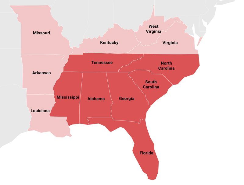 Southeast States Quiz