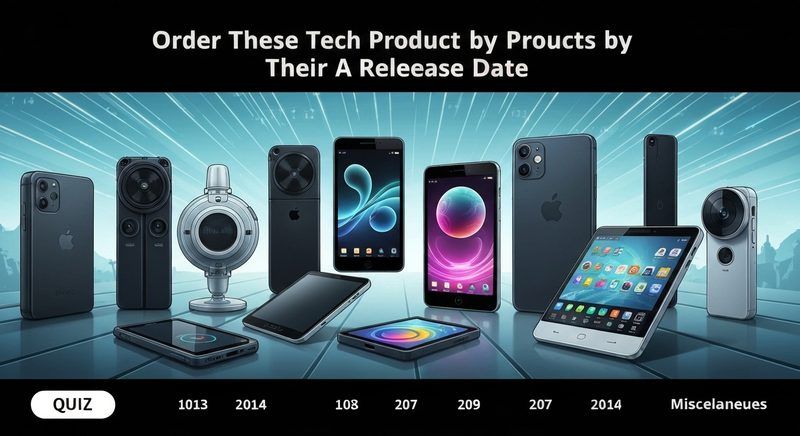 Order These Tech Products by Their Release Date