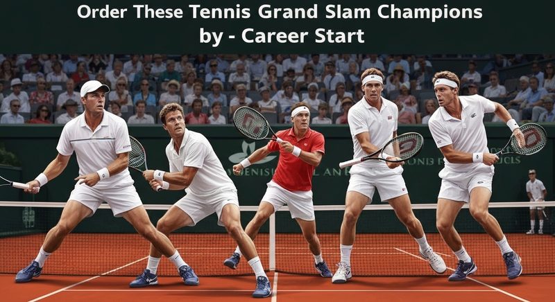 Order These Tennis Grand Slam Champions by Career Start