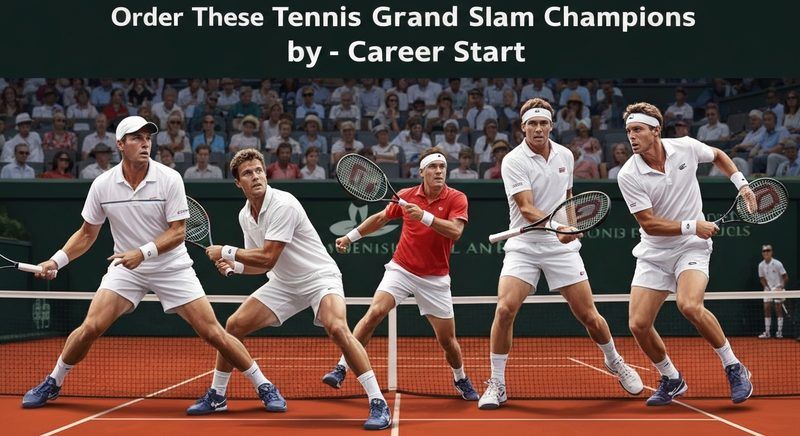 Order These Tennis Grand Slam Champions by Career Start