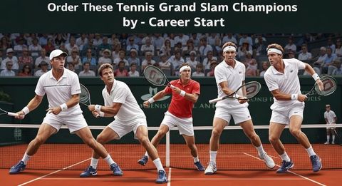 Order These Tennis Grand Slam Champions by Career Start