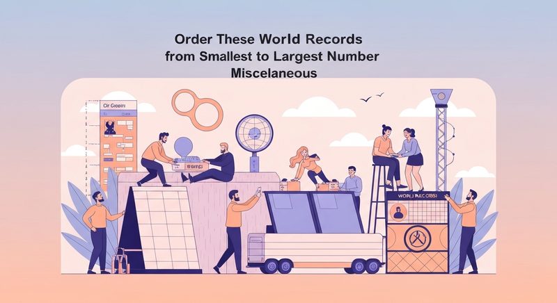 Order These World Records from Smallest to Largest Number