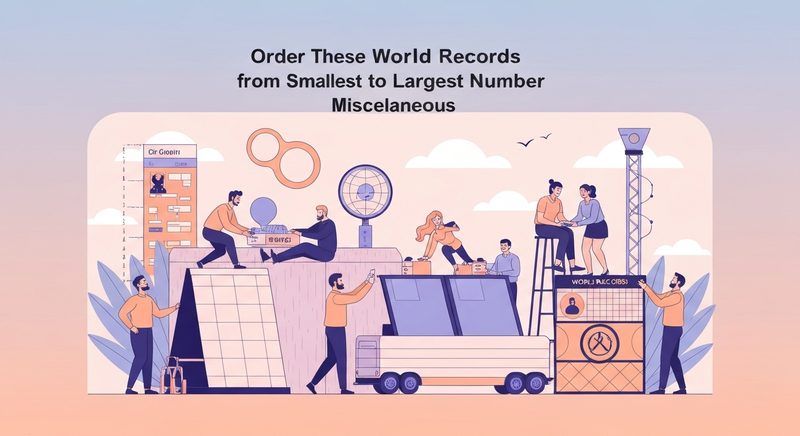 Order These World Records from Smallest to Largest Number