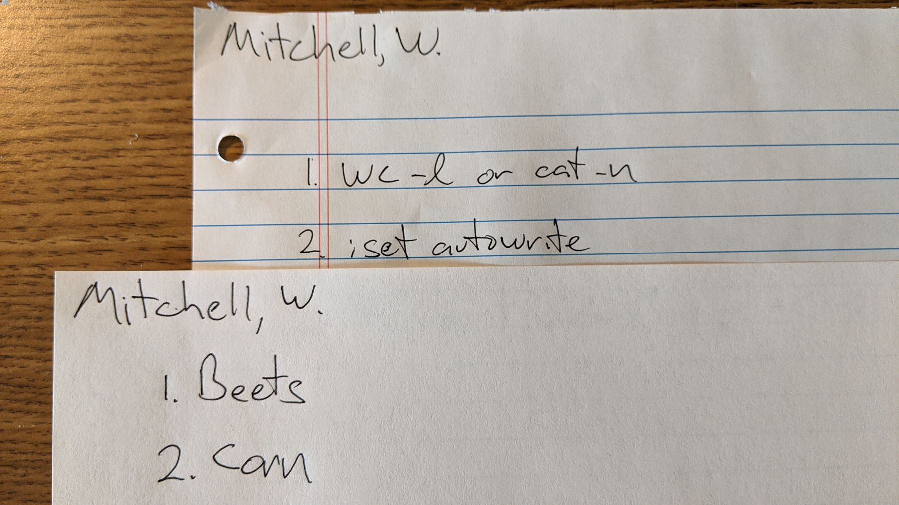 Paper Quiz
