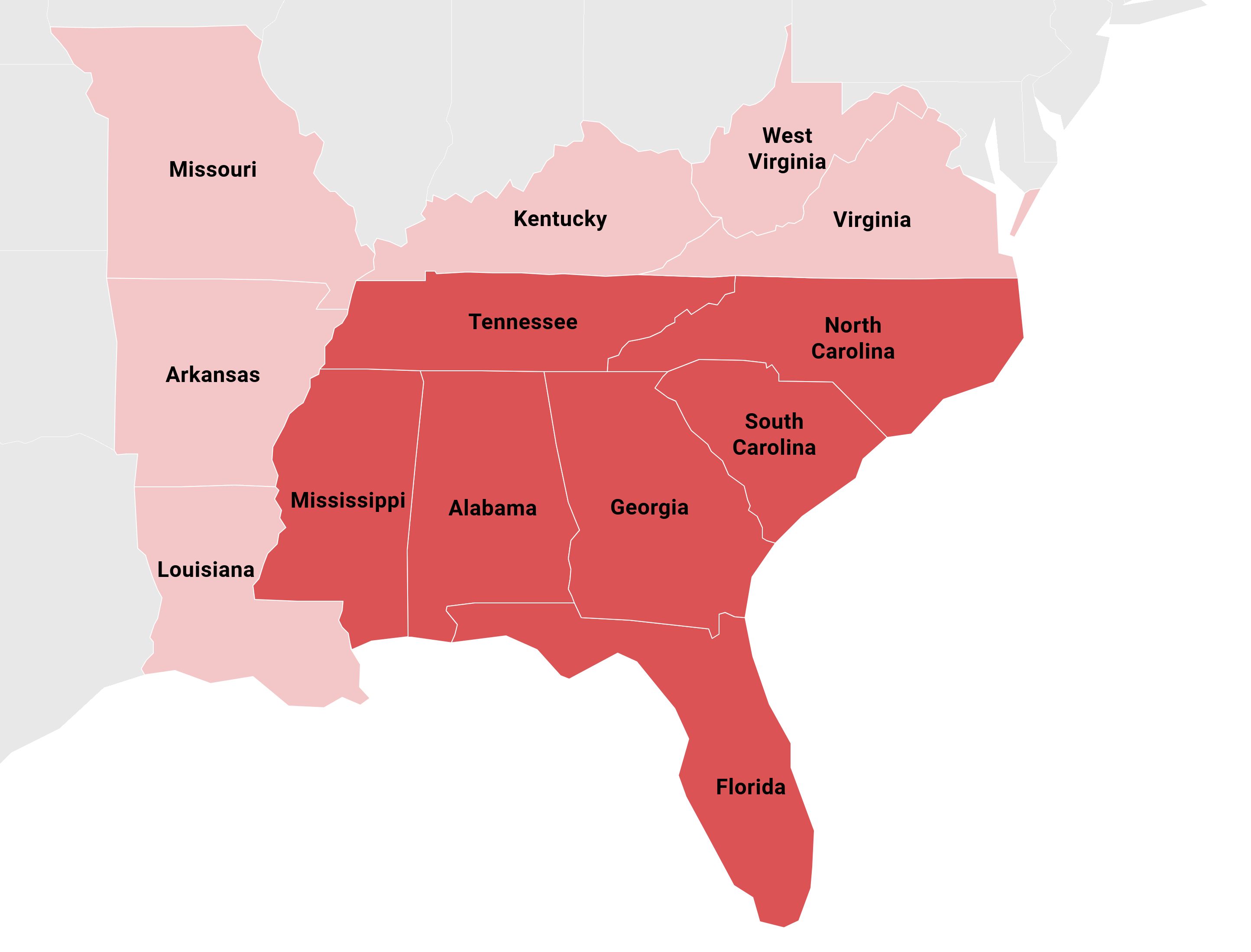 Southeast States Quiz